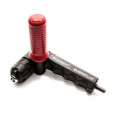 Milescraft Drill 90 Plus right-angle drill attachment with keyless chuck in use