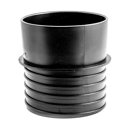 Sherwood 4in Threaded Hose Splice Connector for Dust Extraction, angled view