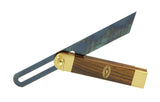 Crown Sliding Bevel 230mm Blade 145mm Rosewood & Brass Handle angled view