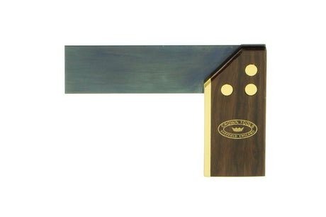 Crown Mini Try Square with Rosewood & Brass handle, ideal for precision work on small woodworking projects
