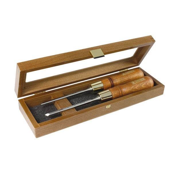 Narex Skew Paring Chisel Set in Wooden Case - Sizes Available