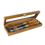 Narex Skew Paring Chisel Sets wooden case, 4 sizes, precise woodworking tool