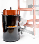 Sherwood 11000W Compact Dust Extractor in workshop setting, providing powerful and portable dust control