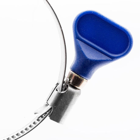 Sherwood flexible hose clamps with winder handle for easy tightening
