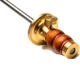 Luban Wheel Marking Gauge 182mm with Micro Adjustment, solid brass and hardwood, stainless steel bar with etched graduations