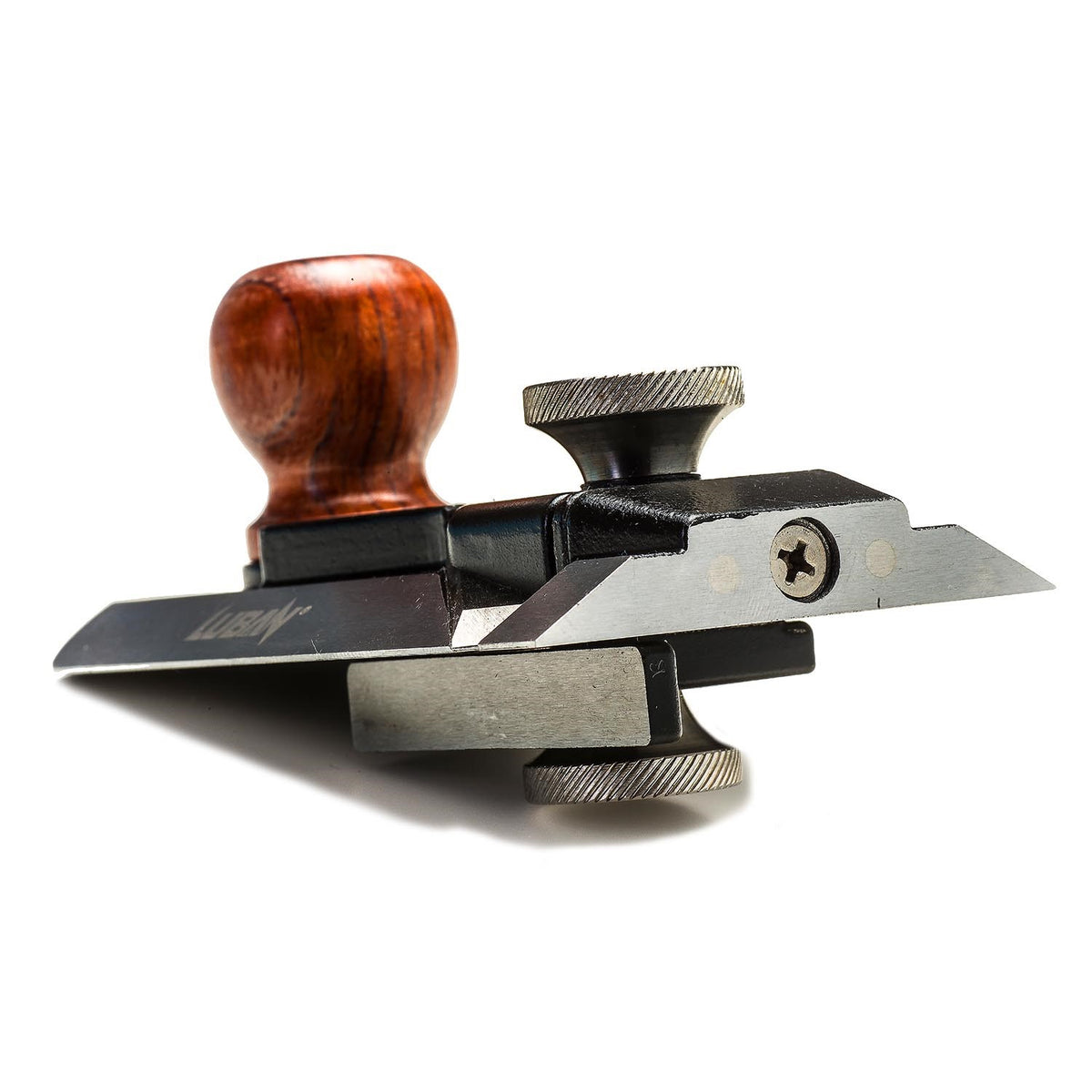 Luban Side Rabbet Plane showing adjustable depth stop and blades in Australian woodworking tools store