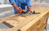 Milescraft Circle Router Cutting Guide with TurnLock™ base plate for plunge routers, capable of cutting circles from 38 - 1320mm diameter