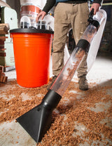 Sherwood 4in Dust Cyclone Extraction Kit with Vacuum Wand - Enhance dust extraction efficiency with vortex separation technology
