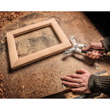 Torquata Mitre Spring Clamp Set with Spreader and four sizes, ideal for clamping mitred corners on woodwork projects