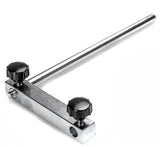 Sherwood Whetstone Grinder Support Arm Extension attached to 12mm support bar for chisel sharpening