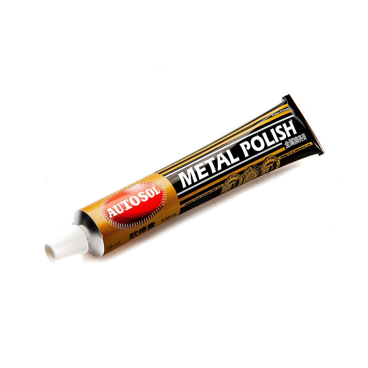 Autosol Metal Polish being applied on a leather honing wheel of Sherwood Wetstone Grinder