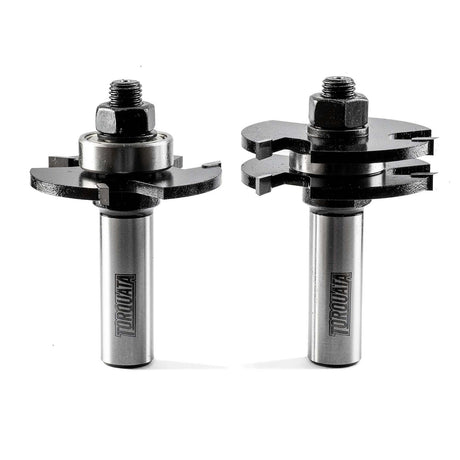 Torquata 12mm Tongue & Groove Router Bit Set on 1/2in Shank