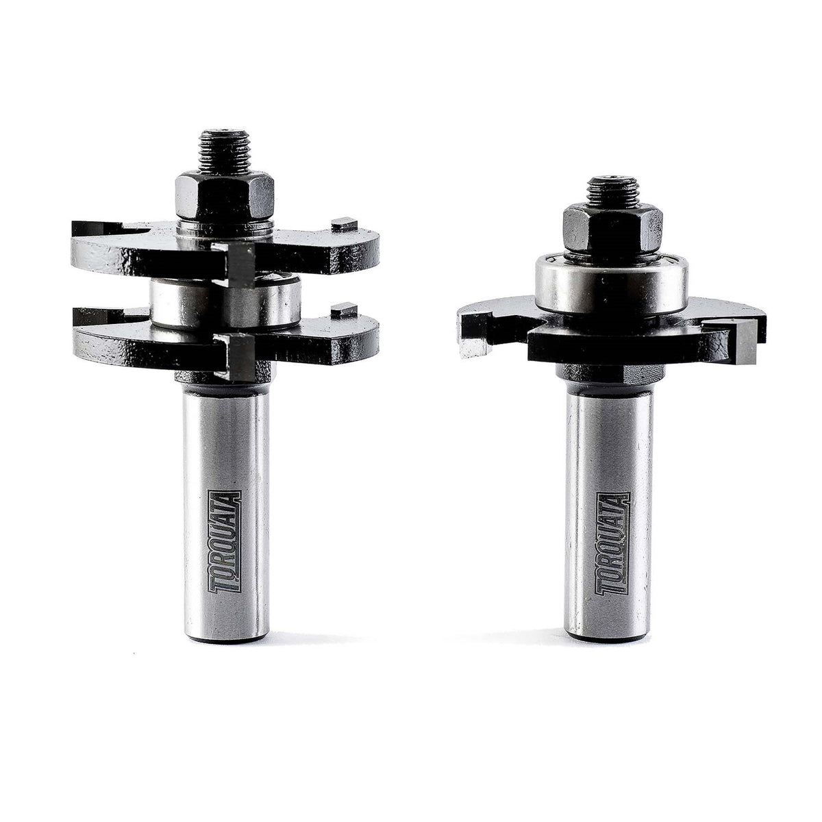 Torquata 19mm Tongue & Groove Router Bit Set, 1/2in Shank, perfect for creating seamless joints without the need for bit reassembly