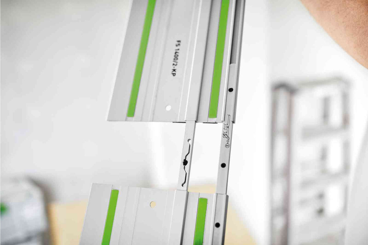 Festool FS Guide Rail Joiner Set connecting two guide rails for straight and stable alignment