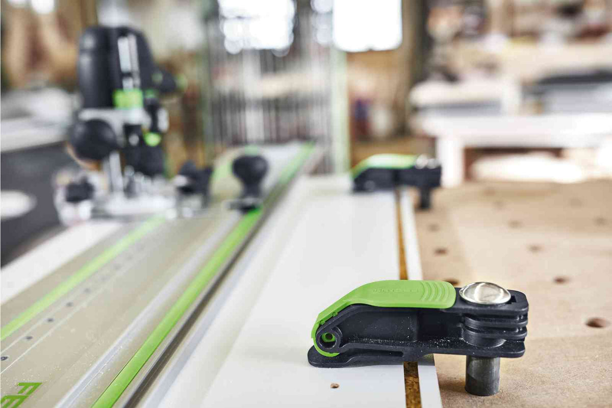 Festool Lever Clamp attached securely to MFT Table