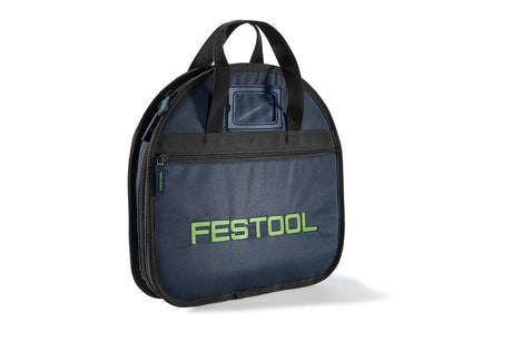 Festool circular saw blade bag in dark blue with zip pocket and business card holder