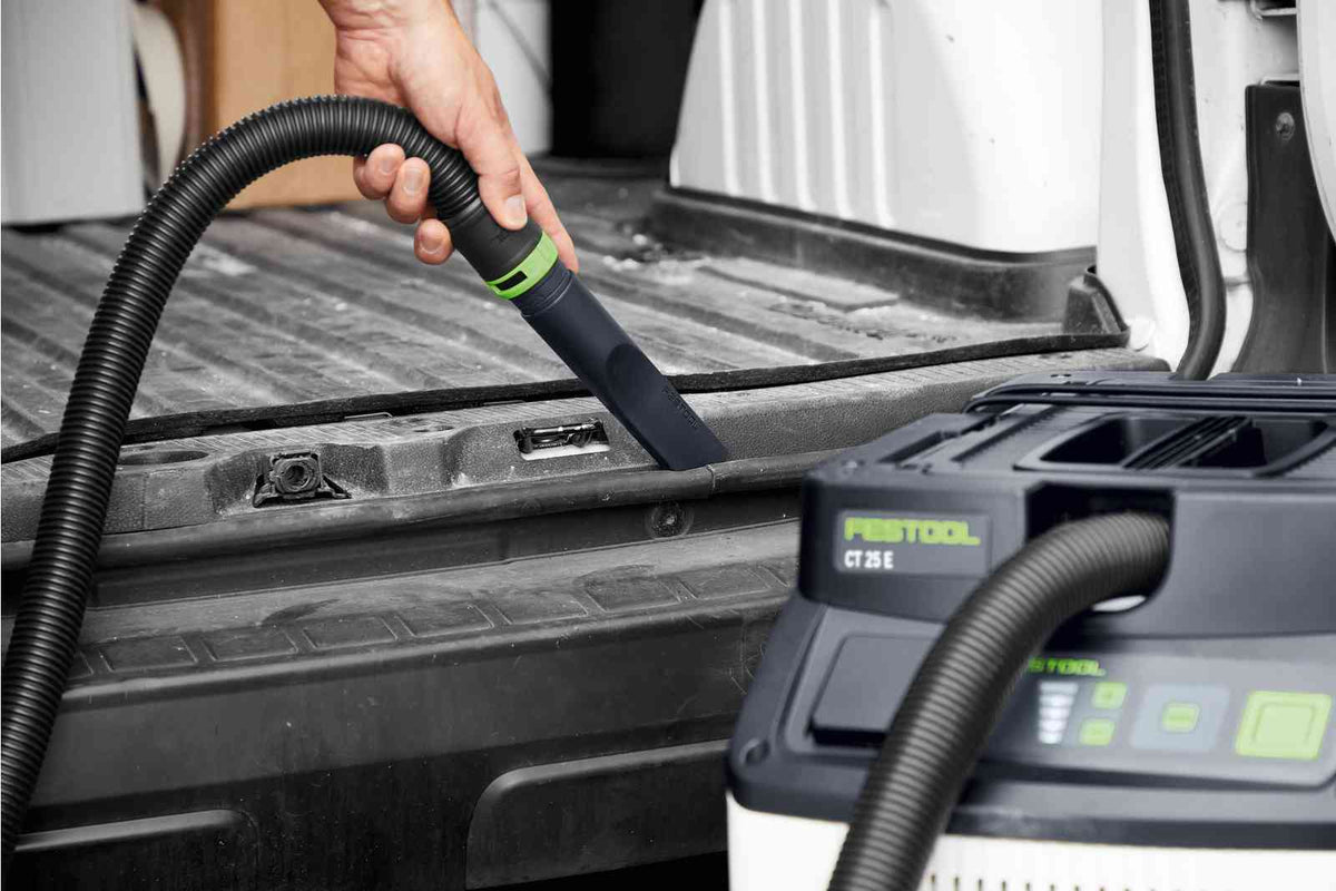 Festool CT 25L Dust Extractor at construction site with 25L container volume