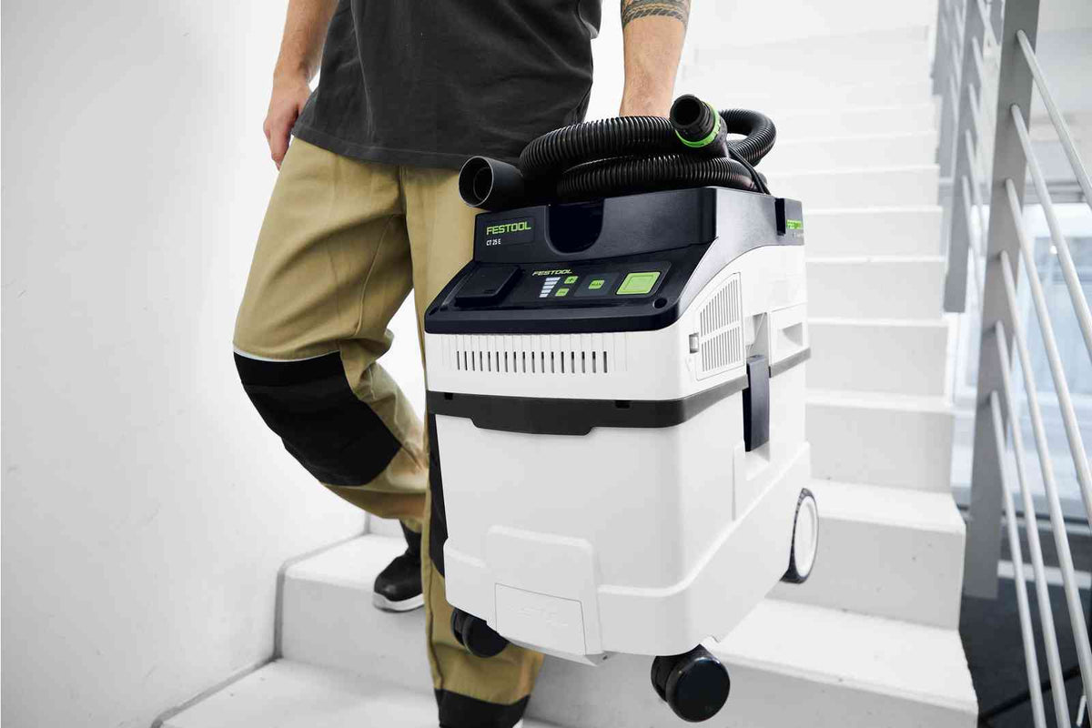 Festool CT 25L Dust Extractor in use on a construction site