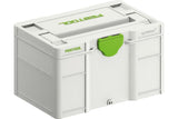 Compact Festool Systainer SYS3 S 147 Storage Box for small parts and accessories, offering neat organization and easy transport