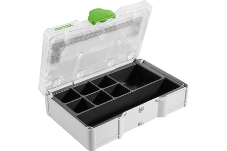Compact and lightweight Festool Systainer SYS3 S76 TRA UNI Storage Box in Australian woodworking tools store