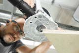 Festool OF 1010R Plunge Router with Light in Systainer, showing LED light ring for precision woodworking