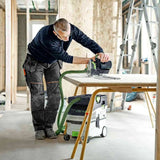 Festool CTMC MIDI 15L M Class 18V Cordless Mobile Dust Extractor 8.0Ah Bluetooth Energy Set in use with cordless tools