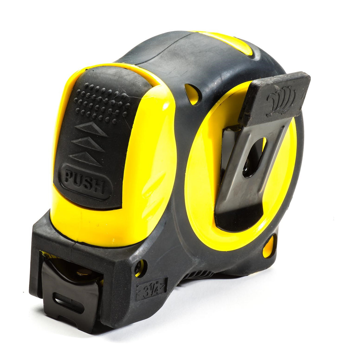 FastCap Auto-Lock Tape Measure with Metric/Imperial Graduated Tape, featuring in-built pencil sharpener