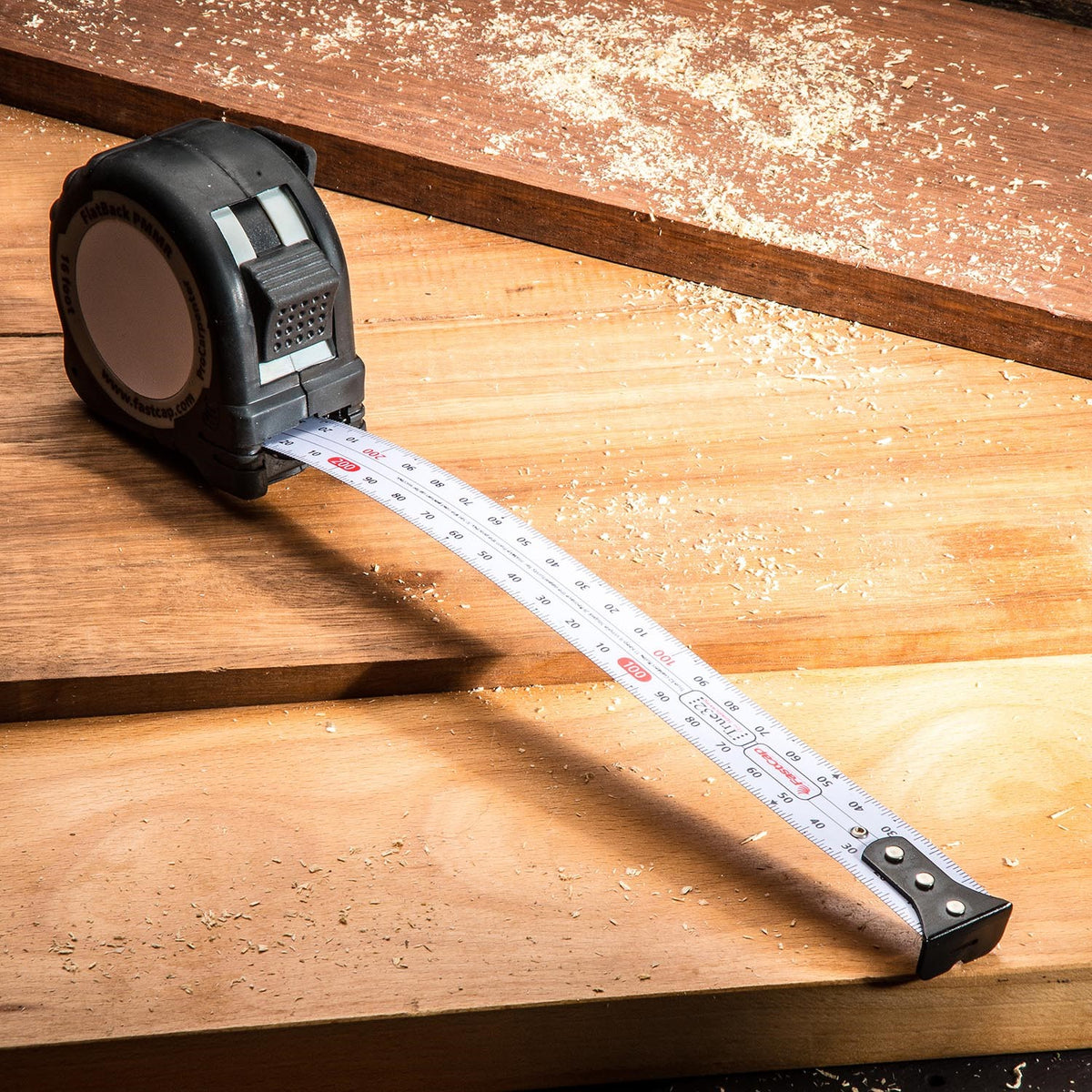 FastCap measuring set with tape measures, FatBoy pen, refill leads, and tape mount in innovative design