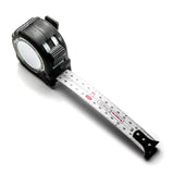 Flexible tape measure showing metric measurements on curved surface