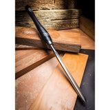 Crown 10mm M2 Cryogenic Steel Side Grind Bowl Gouge for Woodturning - Angled view showing specialized side grind for versatile bowl turning