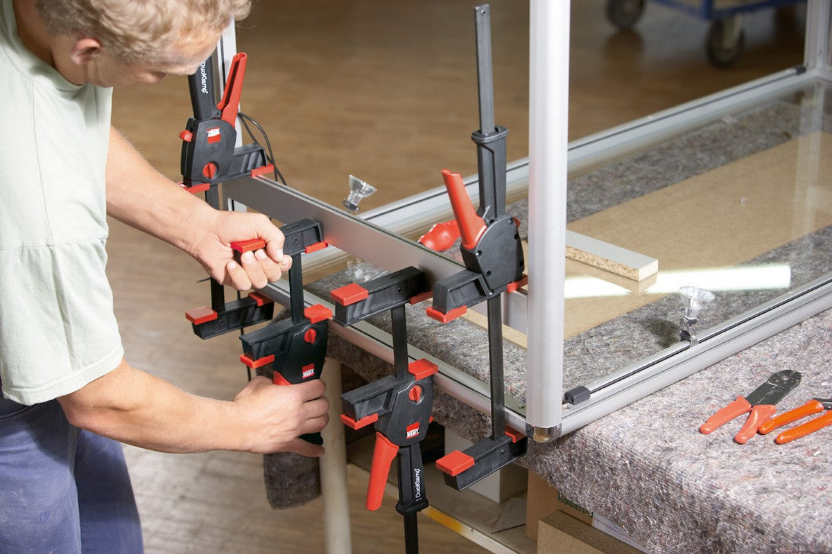 Bessey DuoKlamp 160mm Capacity in action at woodworking store