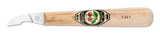 Kirschen Two Cherries #3351 Chip Carving Knife with Short Skew Edge, Hornbeam Handle, German Steel Craftsmanship