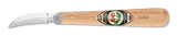 Kirschen Two Cherries #3353 Chip Carving Knife 38mm with Double Sided Curved Edge - Hornbeam Handle, German Steel Craftsmanship