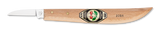 Kirschen Two Cherries #3358 Chip Carving Knife 35mm, Round Neck Straight Edge - Quality German steel woodcarving tool