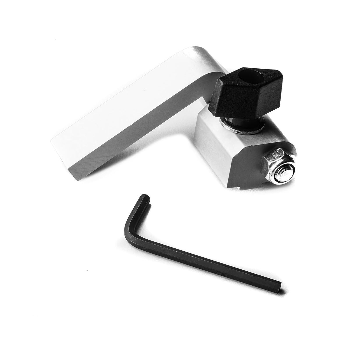 Torquata Aluminium Flip Stop for T-Track Fence, self-squaring in Fence T-Track extrusion, 19.5mm wide