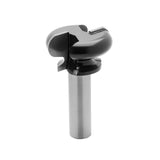 Torquata Finger Pull Router Bits 1/2in Shank in action creating recessed pulls on a wooden door