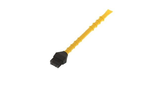 Titebond Tite Brush Non-Stick Silicone Glue Brush with durable silicone bristles and plastic handle, ideal for woodworking and polyurethane glues