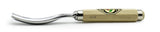 Kirschen Two Cherries #7 Bent Gouge Wood Carving Chisel, 25mm Size with Steel Hoop