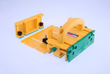 MicroJig GRR-Ripper 1/8in Leg Accessory shown in use, ensuring safe and precise 1/8" thin rip cuts