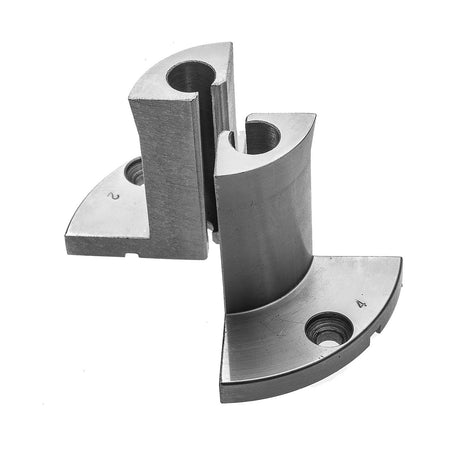 Torquata Pen Plus Jaws for 100mm Scroll Chuck displaying solid grip and accurate centering for pen blank drilling on wood lathes