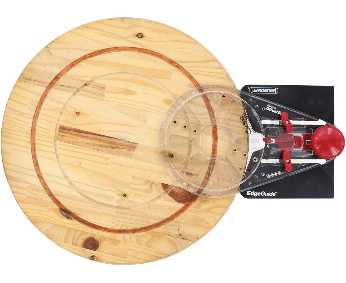 Milescraft Edge & Mortice Guide for woodworking routers in action