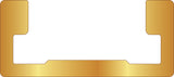 Incra Mitre Track Aluminium 19mm 3/4in Standard 1220mm in gold anodised finish, side view