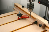 Versatile anodised aluminium T-Track system by Incra for woodworking