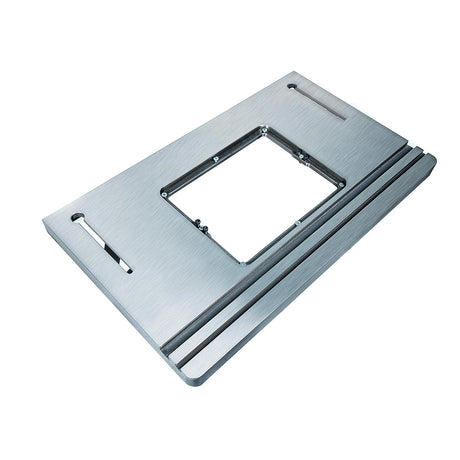 Sherwood Router Table Top Cast Iron 685 x 405mm, showing T-slot detail and smooth surface