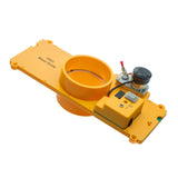 iVAC Automatic Blast Gate 4in - Side view, high-quality construction, ideal for dust extraction systems