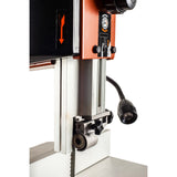 Sherwood 12in 750W Standard Bandsaw cutting wood in workshop