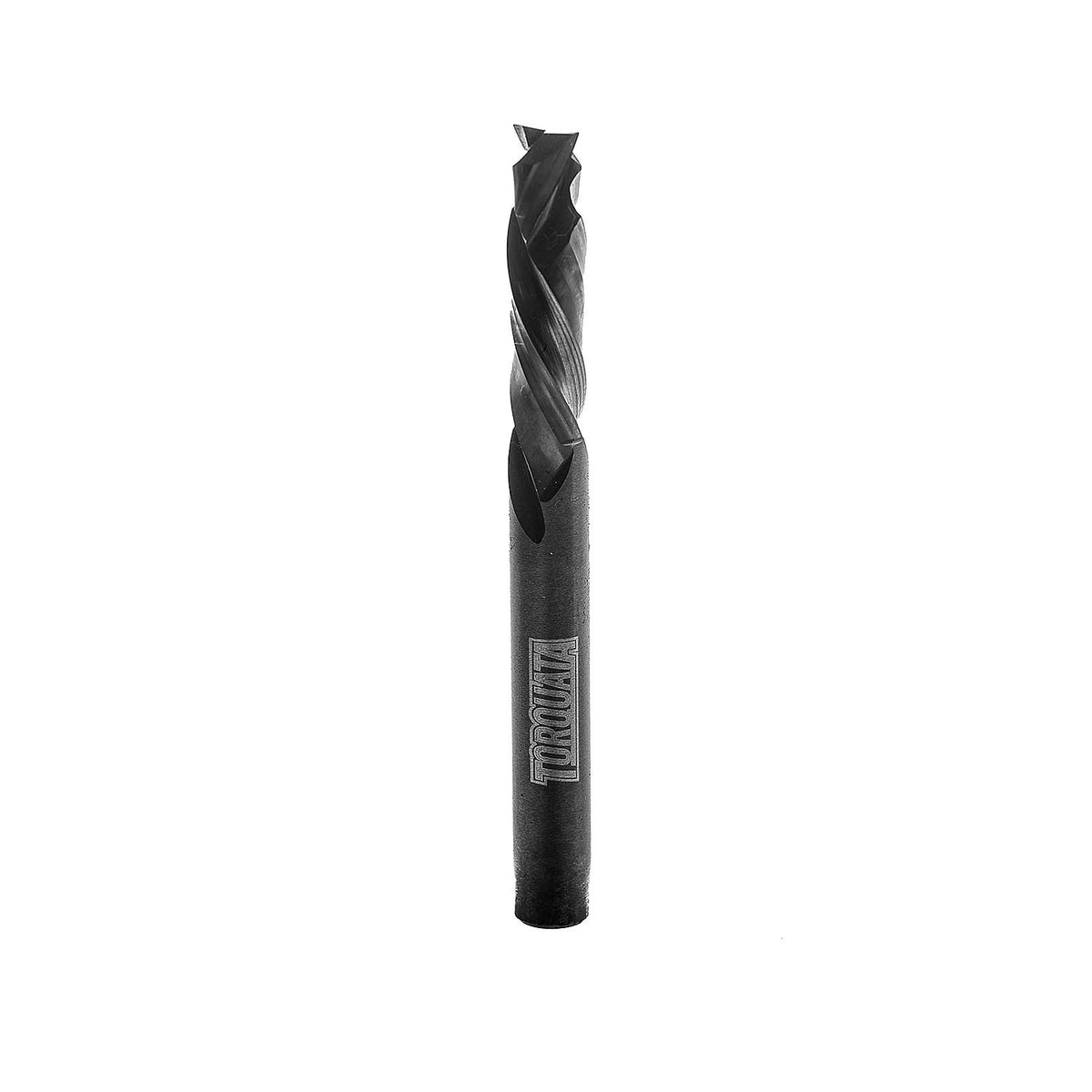 Torquata Spiral Compression Router Bit, 1/4in Shank - Dual chip ejection for superior finish on both sides
