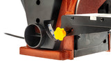 Sherwood 4 x 6in Benchtop Belt and Disc Sander 375W in use, showcasing efficient power and smooth operation