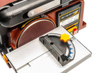 Sherwood 4 x 6in Benchtop Belt and Disc Sander 375W in action, showcasing its efficient power and smooth operation
