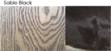 Whittle Waxes Evolution Colour Stain Sable Black application on wood surface